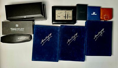 לוט 9 קופסאות ונרתיקים מקוריים ריקות שונות של חברות שונות