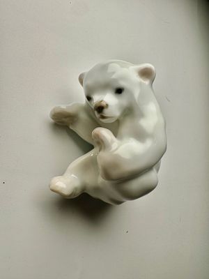 פסל פורצלן רויאל קופנהגן חתום דמות דוב גודל 7.5x6x5 ס׳׳מ