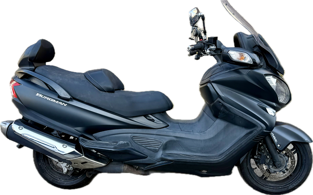 BURGMAN SUZUKI דגם AN650Z -BU 1121 - מועד עליה לכביש 12/2016- בעלים קודמים 00 - מנוע 638 סמ''ק 