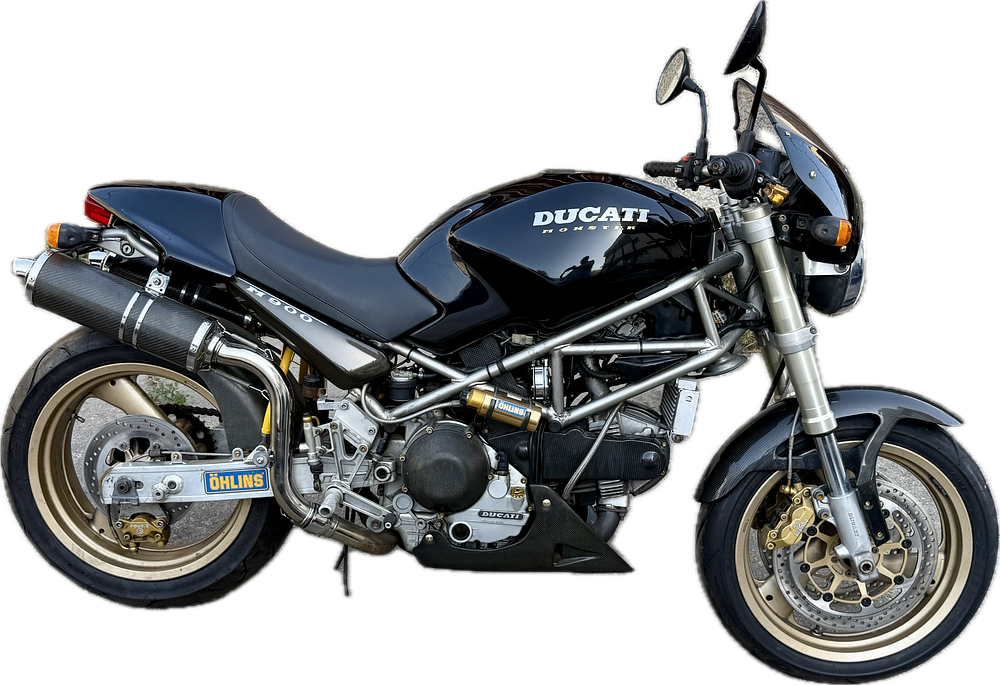 DUCATI 900 MONSTER דגם ZDM 900 M שנת יצור 1994 - מנוע 904 סמ''ק - בעלים קודמים 05 - מס' רישוי 