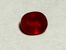 אודם-רובי טבעי NATURL RUBY-OVAL SHAPE 1.20 CT - 6.9X5.6X3 MM-צבע אדום עם מעט כתום - עם ברק טוב תמונה - 1