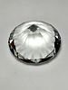 קריסטל גדול- בליטוש דמוי יהלום מודרני עגול -קוטר 6 ס''מ - גובה 3.8 ס''מ צלול ויפה- יכול לשמש תמונה - 3