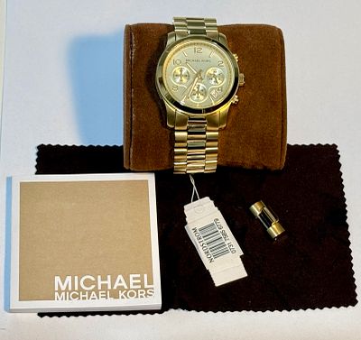 MICHAEL KORS שעון יד מקורי 36 מ''מ כמו חדש בקופסה עם תוית מהחנות