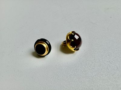 זוג תליונים 14k לא חתום משקל 5 גרם