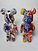 פופ ארט ברבריק bearbrick זוג פסלים אחד מתוקן ברגל גובה 27 ס׳׳מ כל אחדתמונה - 3