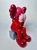 פופ ארט זוג פסלים של האמן kaws לא חתום עשוי ויניל גובה 29 ס׳׳מ 22 ס׳׳מתמונה - 3