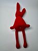 פופ ארט פסלון של האמן momot rabbit עשוי קטיפה מתאים לקצה שולחן גובה 23.5 ס׳׳מ ללא רגליםתמונה - 1