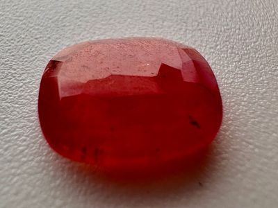 אבן חן ספיר אדמדם ורוד משקל 3.3 ct