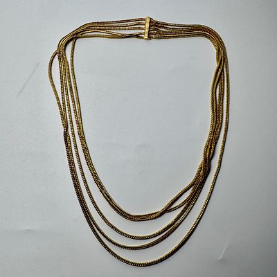 שרשרת זהב 14k לא חתום נבדק משקל 90 גרם