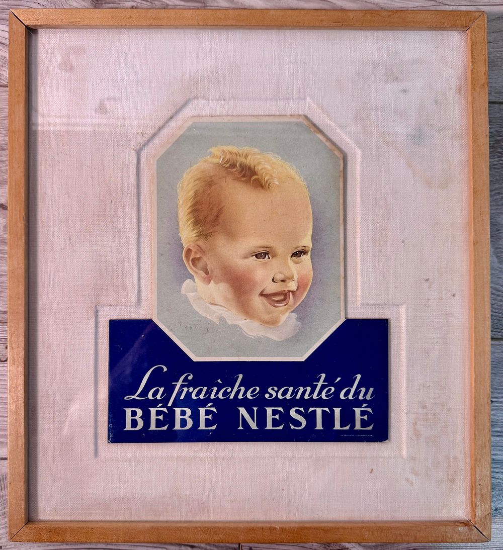 La Fra&icirc;che Sant&eacute; de B&eacute;b&eacute;: פרסומת קרטון ממוסגרת נוספת בסדרת התינוקות 