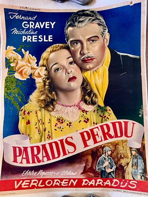 Paradis Perdu (1939): פוסטר קולנוע צרפתי מקורי (Original French movie poster) משנת 1939, תקופה 