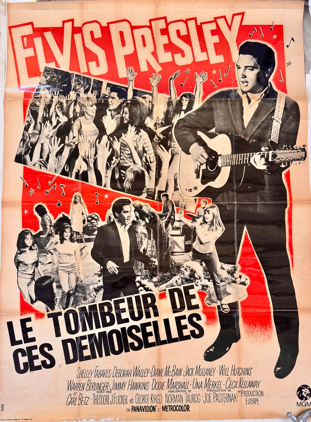 Le Tombeur de ces Demoiselles (1966): כרזת סרט מקורית של MGM בכיכובו של אלביס פרסלי. הפוסטר 