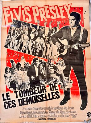 Le Tombeur de ces Demoiselles (1966): כרזת סרט מקורית של MGM בכיכובו של אלביס פרסלי. הפוסטר 
