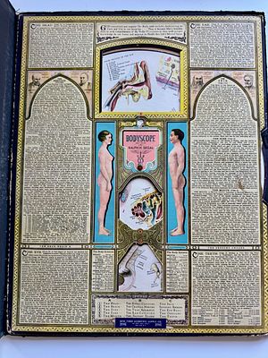 Bodyscope (1948): ספר רפואי אינטראקטיבי נדיר מאת ראלף סגל (De Ralph SEGAL Medical Interactive). 