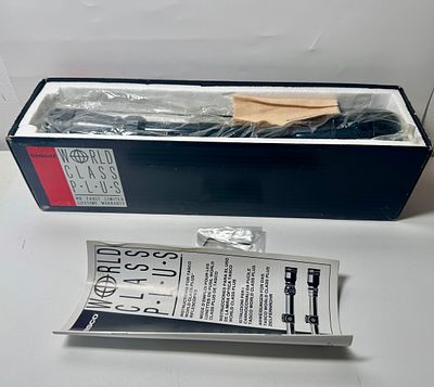 כוונת טלסקופית תוצרת Tasco, סדרת World Class Plus שמורה במצב כחדש (NOS) בתוך אריזתה המקורית 
