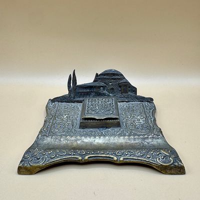 קסת דיו ברונזה גודל - 13.5x11 ס״מ גובה - 5 ס״מ