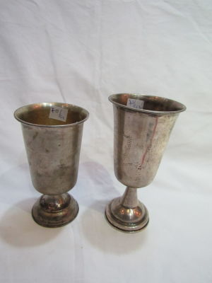 לוט 2 גביעי כסף סטרלינג במשקל 78 גרם
