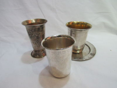 לוט כלי כסף שונים במשקל 133 גרם