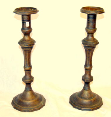 זוג פמוטי ברונזה עתיקים גובה 38 ס"מ כבדים 2.7 ק"ג