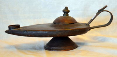 מנורת אלדין נחושת ישנה 27X12 ס"מ גובה 11 ס"מ