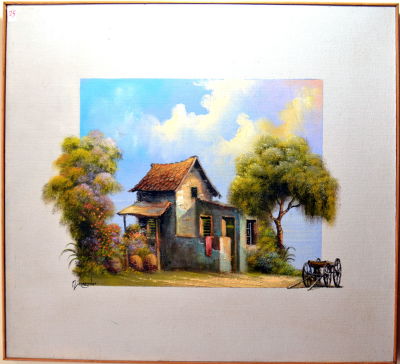 נובוגרודר שמן על בד חתום 40X44 ס"מ