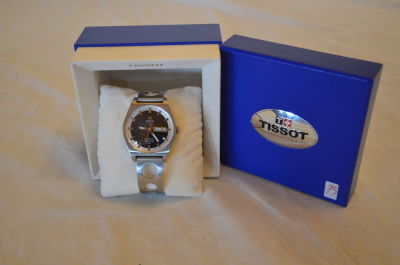 שעון TISSOT VISODATE אוטומטי SEA STAR PR516GL גב שקוף קוטר 40 מ"מ צמיד מקורי עם קופסה