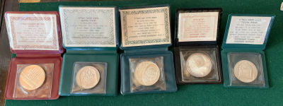 לוט 6 מדליות כסף שונות חברה ממשלתית