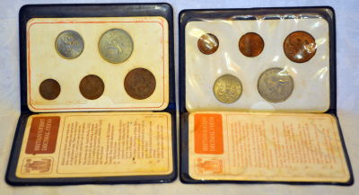 לוט 2 חבילות של מטבעות בריטניה מקוריות 8.5X12.5 ס"מ