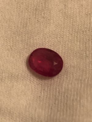 אבן חן רובי אדום ורדרד ליטוש אובלי משקל 2.05 CT