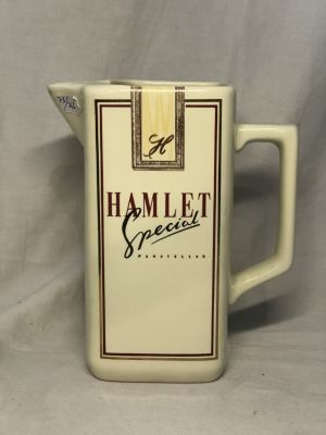 לוט: קנקן קרמיקה וינטאג' HWC בריטניה בגובה 17.5ס"מ וקופסת תכשיטים עשויה מאבן חן ועיטורי ברונזה 