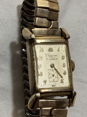 שעון יד VALGEAN SWISS מכני עתיק מצב עובד 23X40 מ"מ