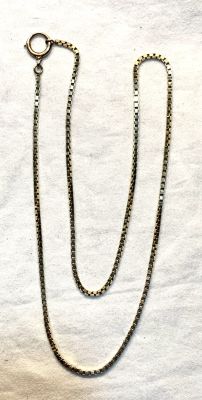 שרשרת זהב 14 קרט קוביות 12,5 גרם - אורך 50 ס"מ