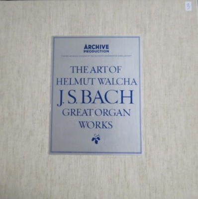 אלבום THE ART OF HELMUT WALCHA עם 5 תקליטים 
ARCHIV PRODUKTION