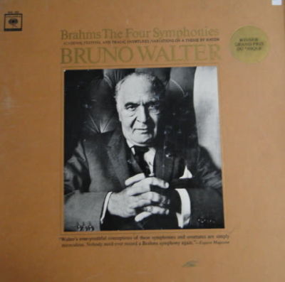 אלבום BRAHMS THE FOUR SYMPHONIES - BRUNO WALTER עם 4 תקליטים