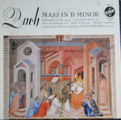אלבום JOHAN SEBASTIAN BACH עם 3 תקליטים MASS IN B MINOR