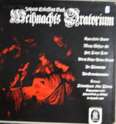 אלבום JOHAN SEBASTIAN BACH עם 3 תקליטים WEINHACHTS ORATORIUM