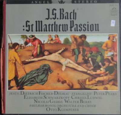 אלבום JOHAN SEBASTIAN BACH עם 5 תקליטים ST. MATTHEW PASSION