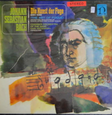 אלבום JOHAN SEBASTIAN BACH עם 2 תקליטים THE ART OF FUGUE