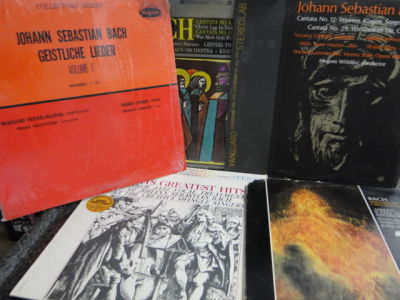 אוסף 5 תקליטים JOHAN SEBASTIAN BACH