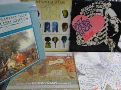 אוסף 5 תקליטים JOHAN SEBASTIAN BACH