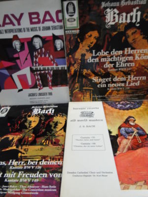 אוסף 4 תקליטים JOHAN SEBASTIAN BACH