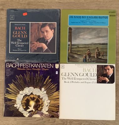 אוסף 4 תקליטים JOHAN SEBASTIAN BACH