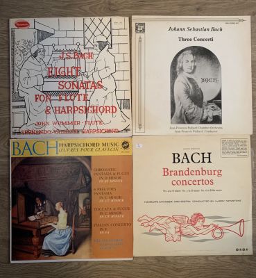 אוסף 4 תקליטים JOHAN SEBASTIAN BACH