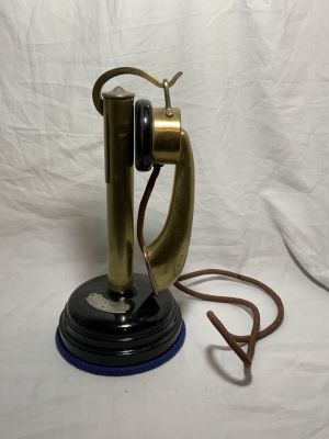 טלפון שפופרת עתיק צרפתי thomson houston ממוספר וחתום גובה 30 ס׳׳מ