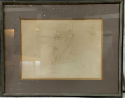 בני לוי רישום חתום 
מידות כולל מסגרת 56X45