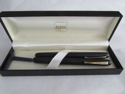 סט עטים ADDEX CLASSIC עט נובע ועט כדורי חדש בקופסה (בקליפס בנק הפועלים )