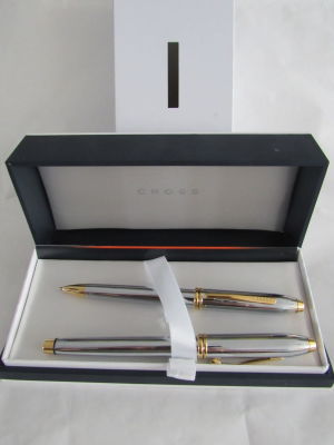 סט עטים CROSS עט כדורי ועט רולר טוטון חדשים בקופסה