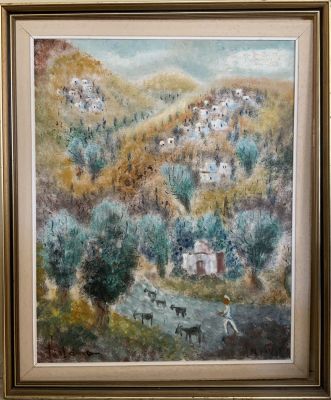 גולדמן אלברט ציור שמן על בד חתום 80X100 ס''מ