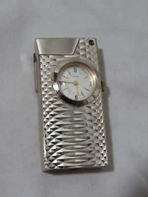 שעון מצית swank בקופסא המקורית שעון מתיחה עובד מצית עובדת צריכה מילוי 8X6.5 ס׳׳מ