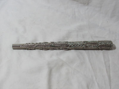 ידית של מטריית שמש עתיקה עם אבן אדומה בתחתית ארוך 26 ס''מ